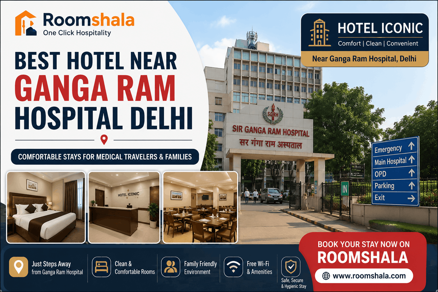 Hotel Iconic | Best Hotels Near Sir Ganga Ram Hospital Delhi